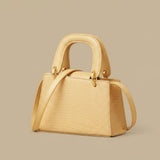 Shoulder Bag with Textured Leather