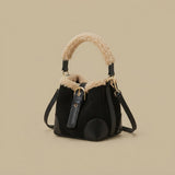 Crossbody Bag with Plush Handle