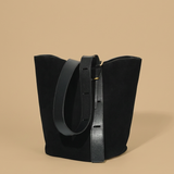 Shoulder Bag with Matte Leather