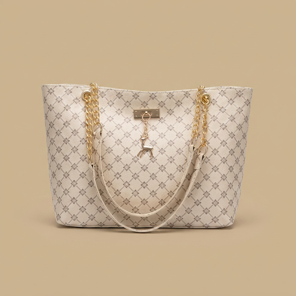 Tote Bag Women Chain Strap Monogram Handbag