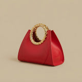 Hobo Bag with Gold Ring Handle