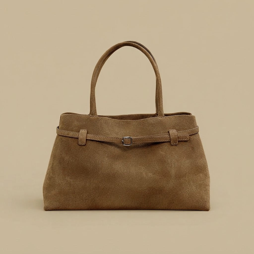 Shoulder Bag with Buckle Strap