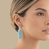 Earrings with Rectangular Drops
