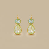 Earrings with Geometric Drops