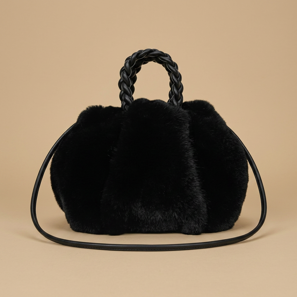 Crossbody Bag Plush Cloud Design