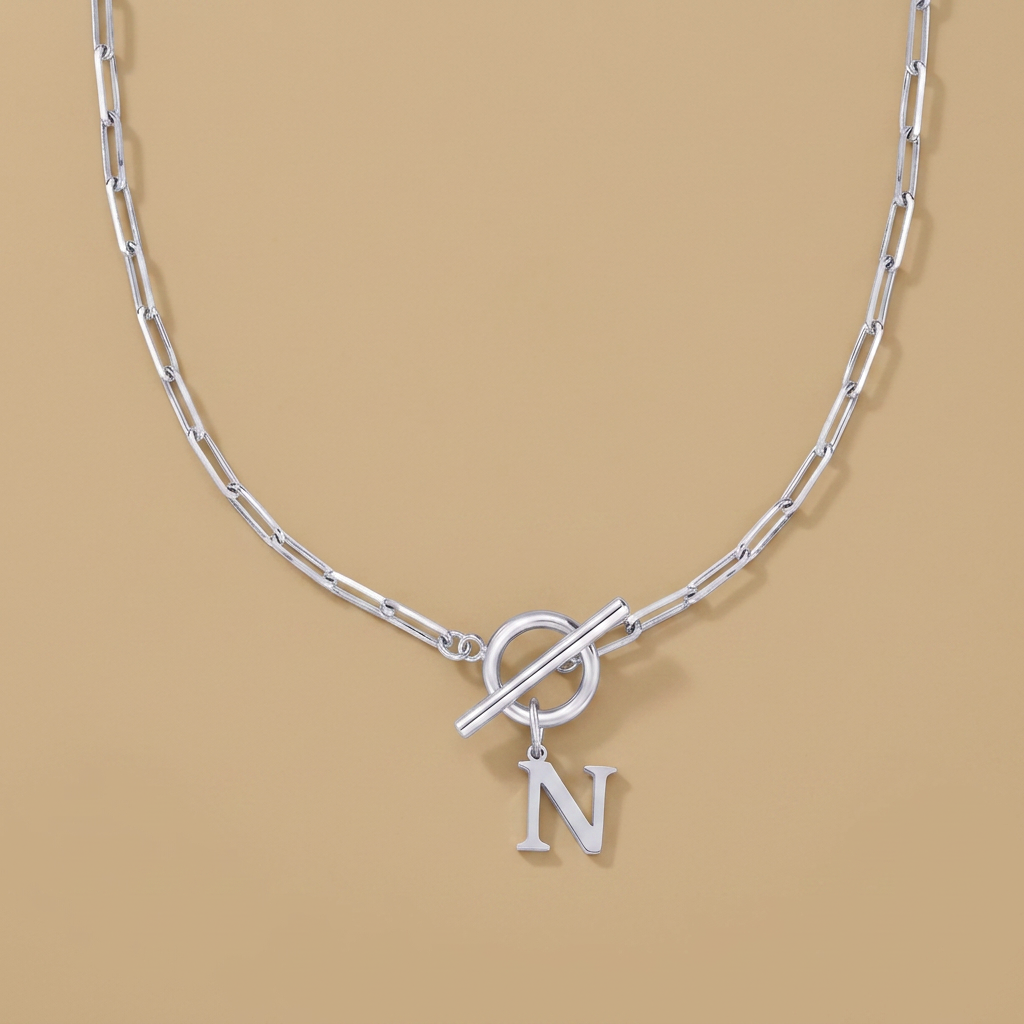 Necklace with Initial Pendant