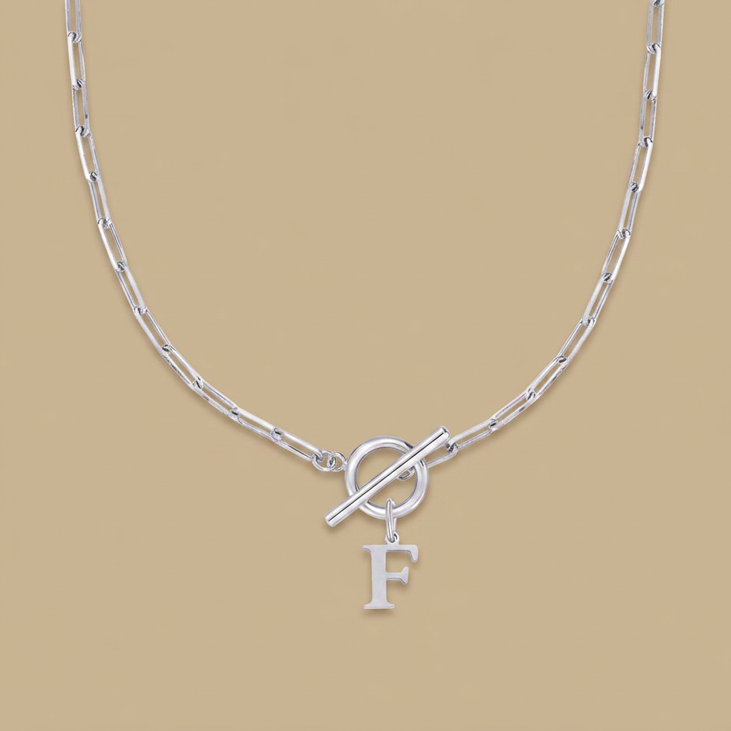 Necklace with Initial Pendant
