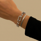 Bracelet Set with Chain Lock