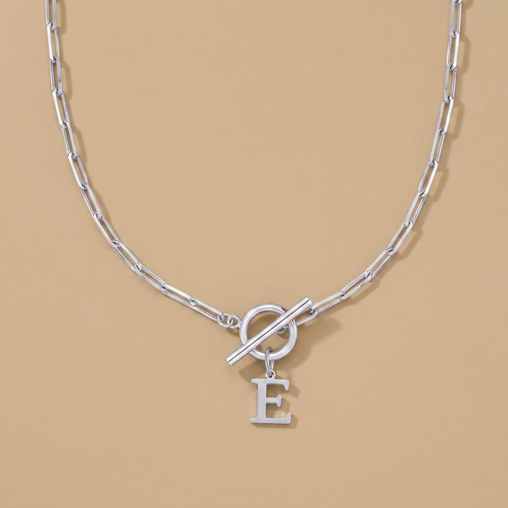 Necklace with Initial Pendant