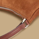 Shoulder Bag with Suede Finish