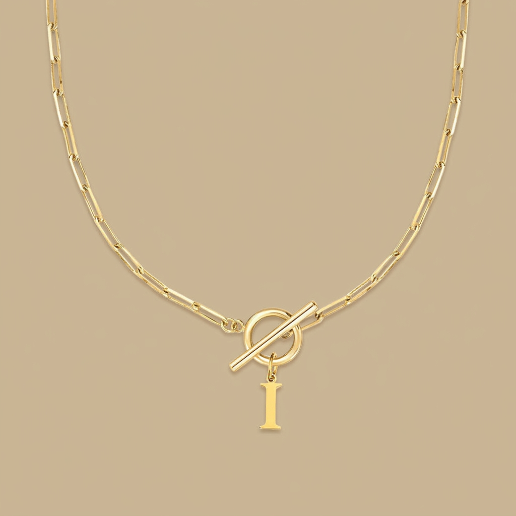 Necklace with Initial Pendant