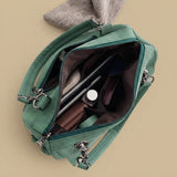 Shoulder Bag with Chain Accents