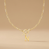 Necklace with Initial Pendant