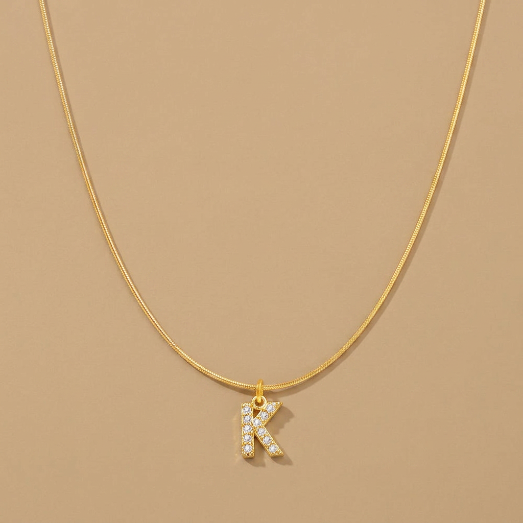 Necklace with Snake Chain Pendant