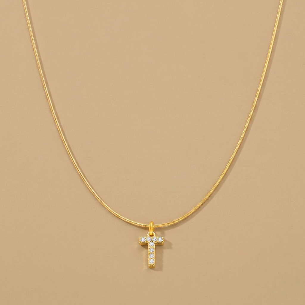 Necklace with Snake Chain Pendant