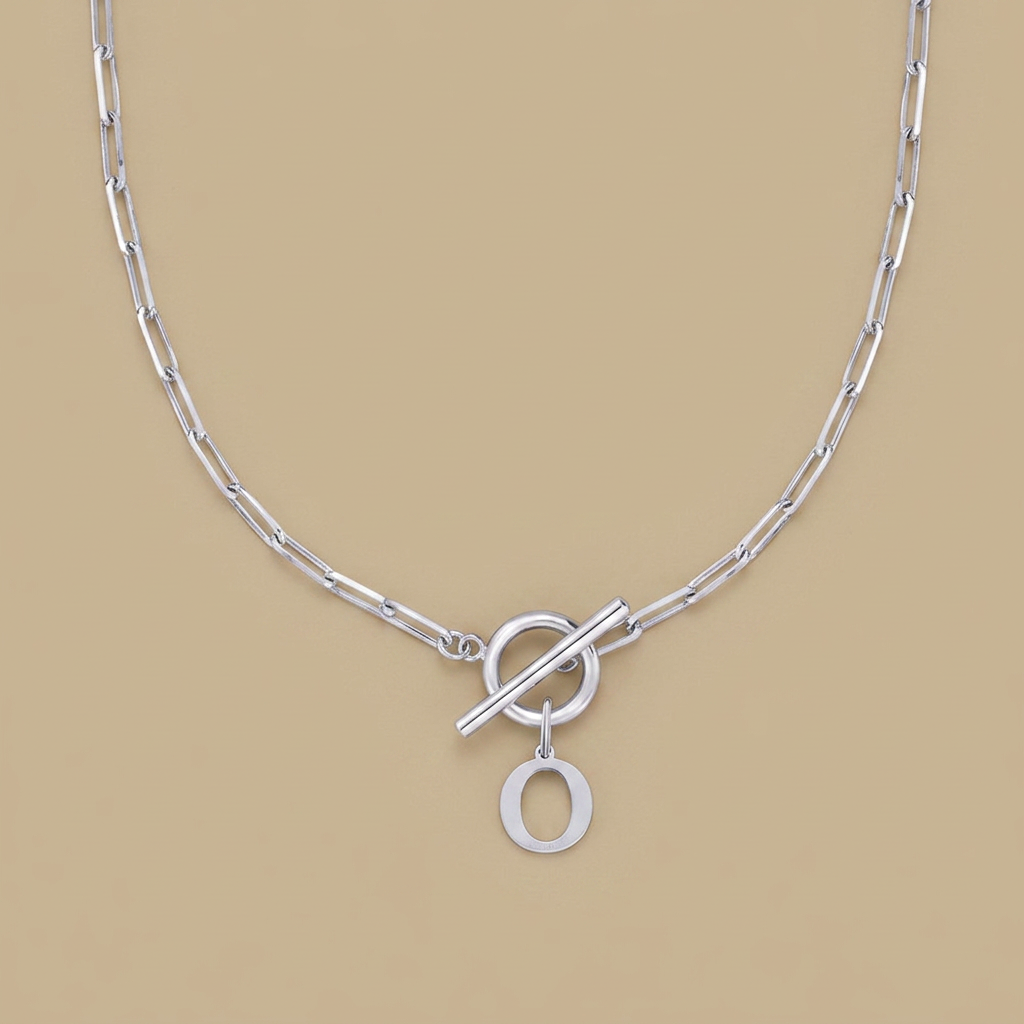 Necklace with Initial Pendant