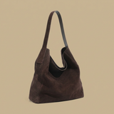 Hobo Bag with Suede Finish