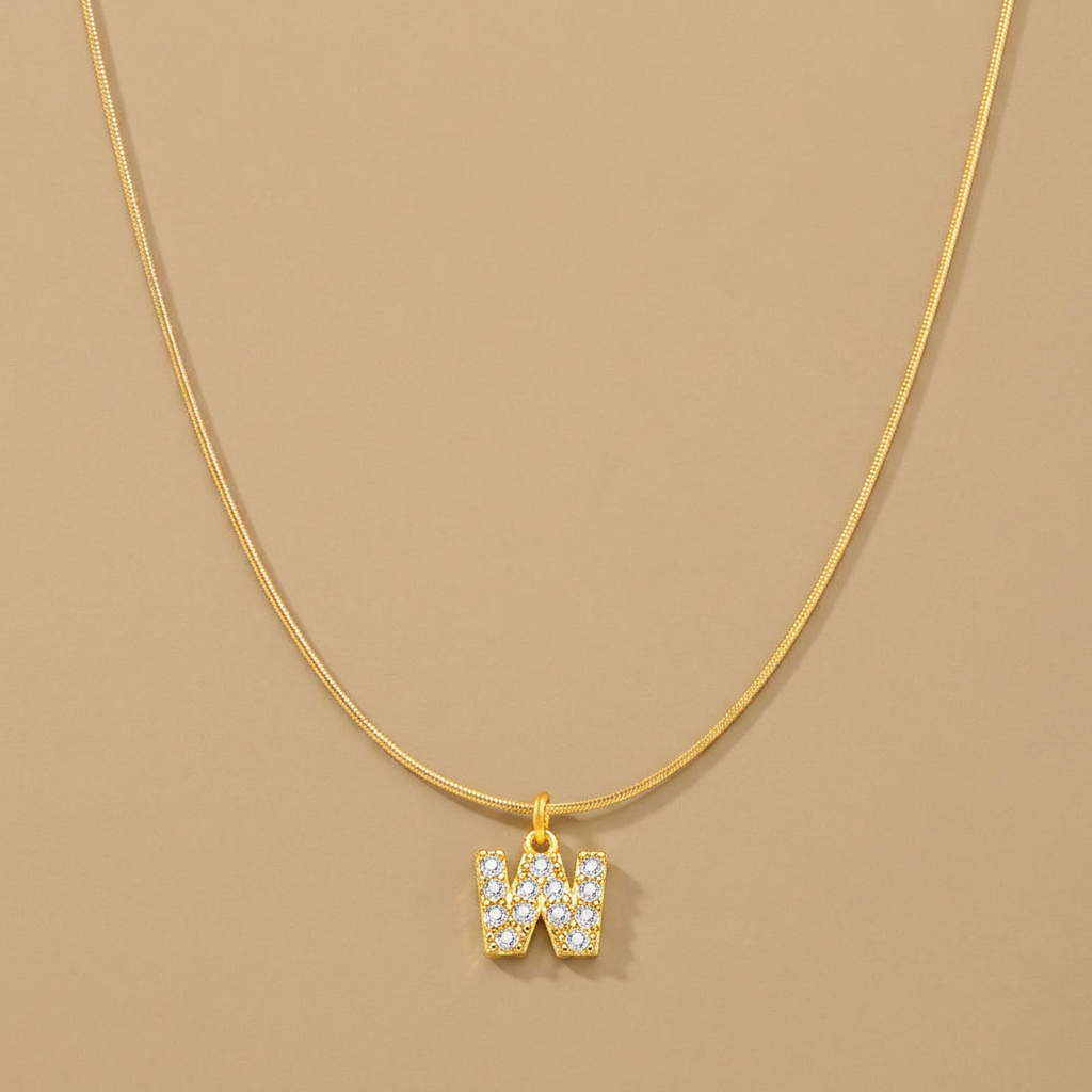 Necklace with Snake Chain Pendant