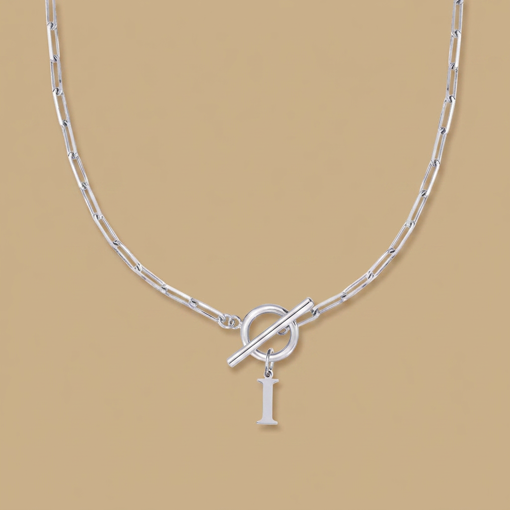 Necklace with Initial Pendant