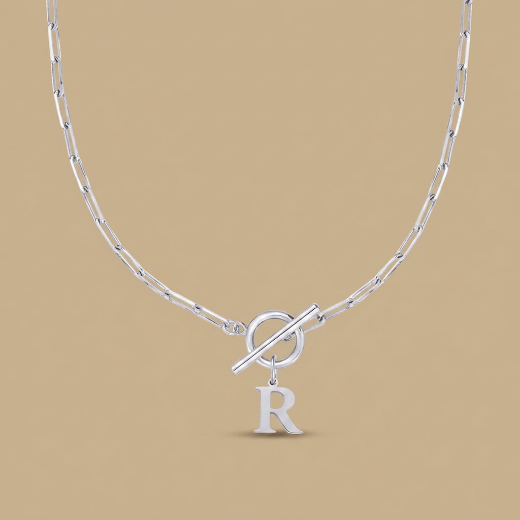 Necklace with Initial Pendant