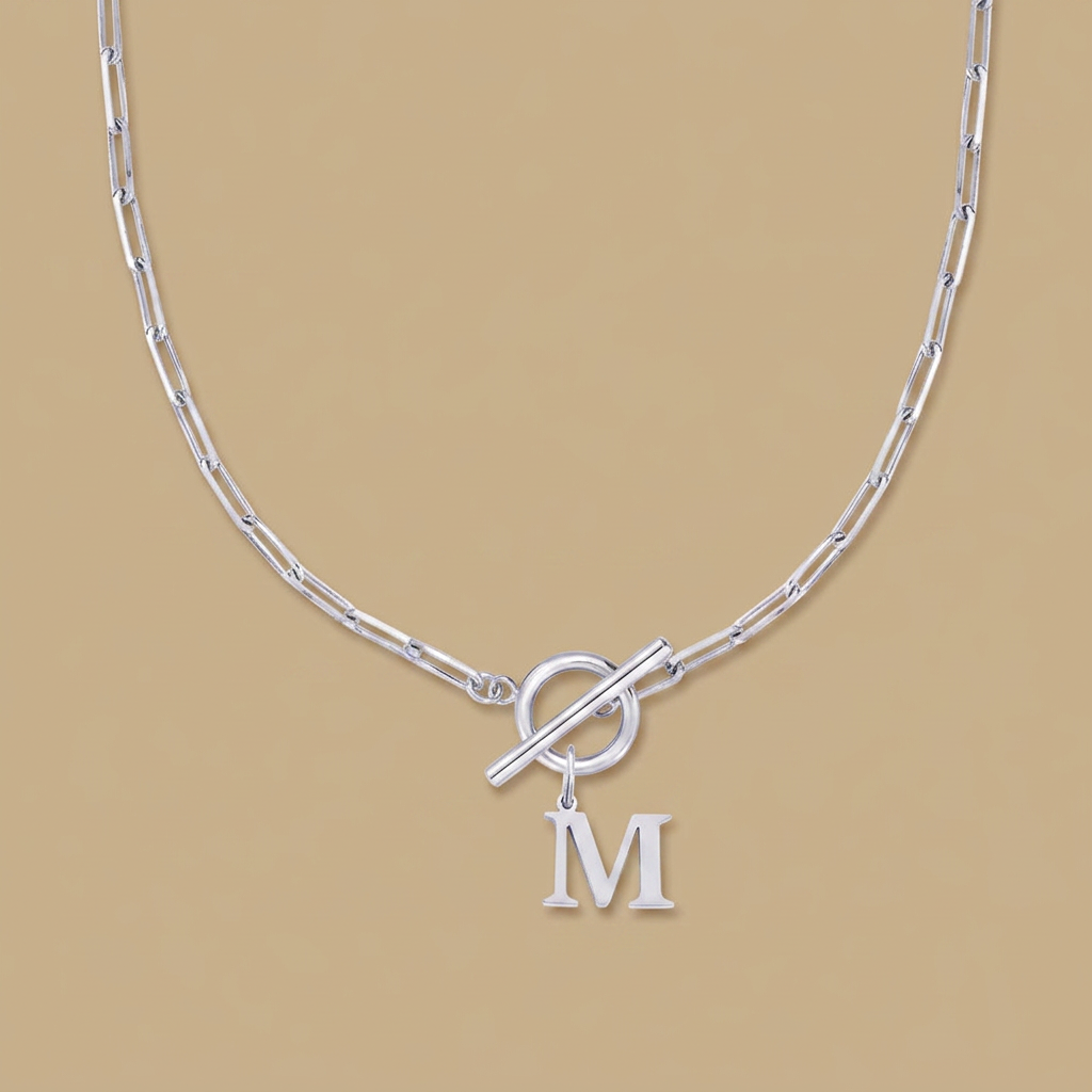 Necklace with Initial Pendant