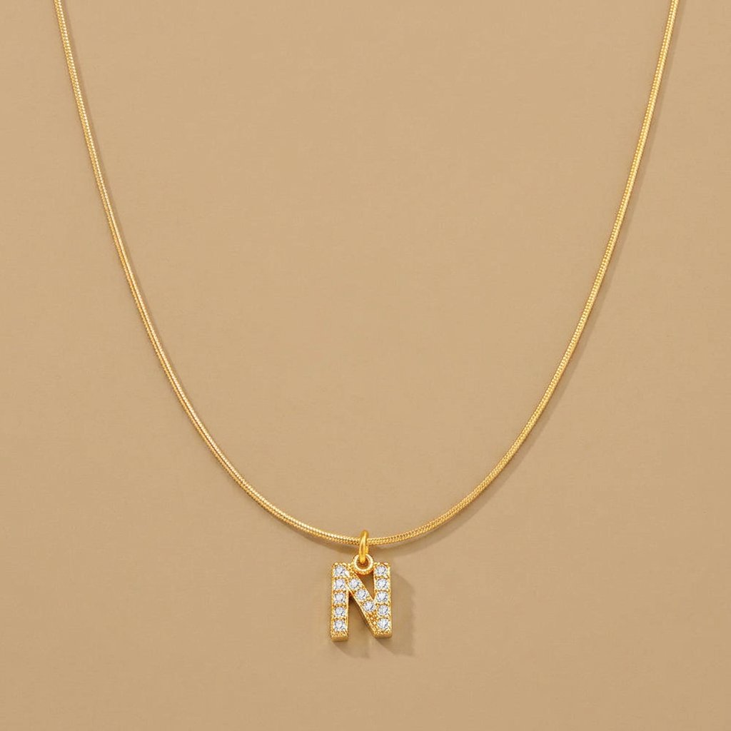 Necklace with Snake Chain Pendant