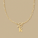 Necklace with Initial Pendant