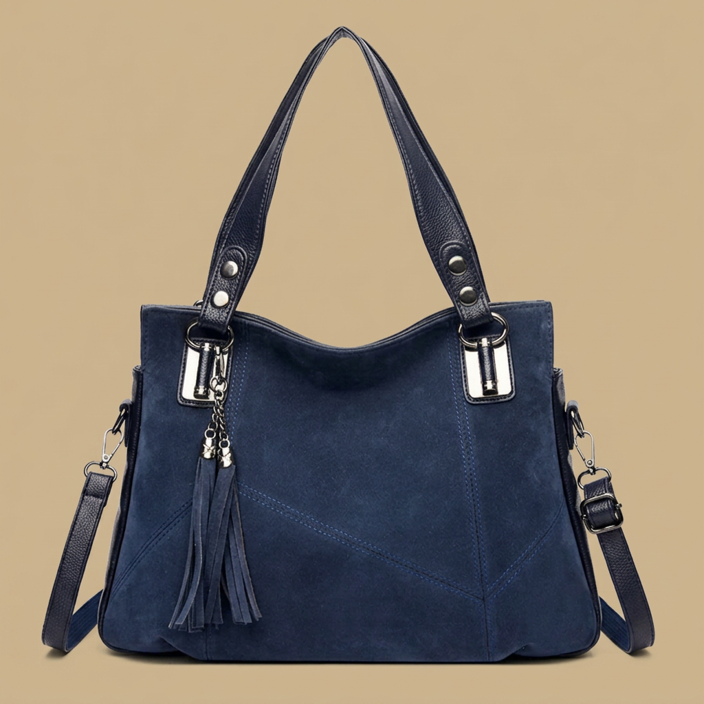 Shoulder Bag with Polished Hardware