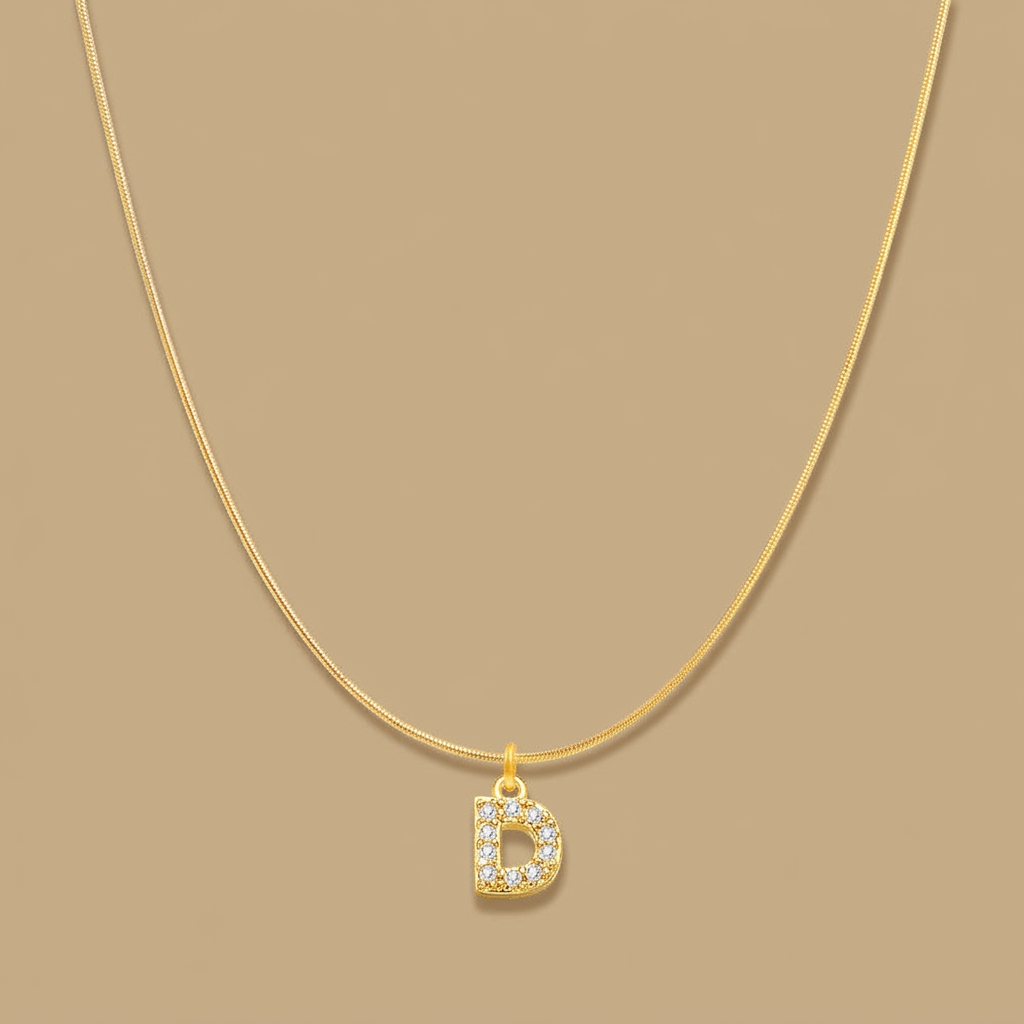 Necklace with Snake Chain Pendant