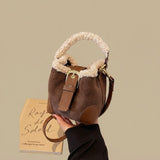 Crossbody Bag with Plush Handle