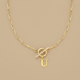 Necklace with Initial Pendant