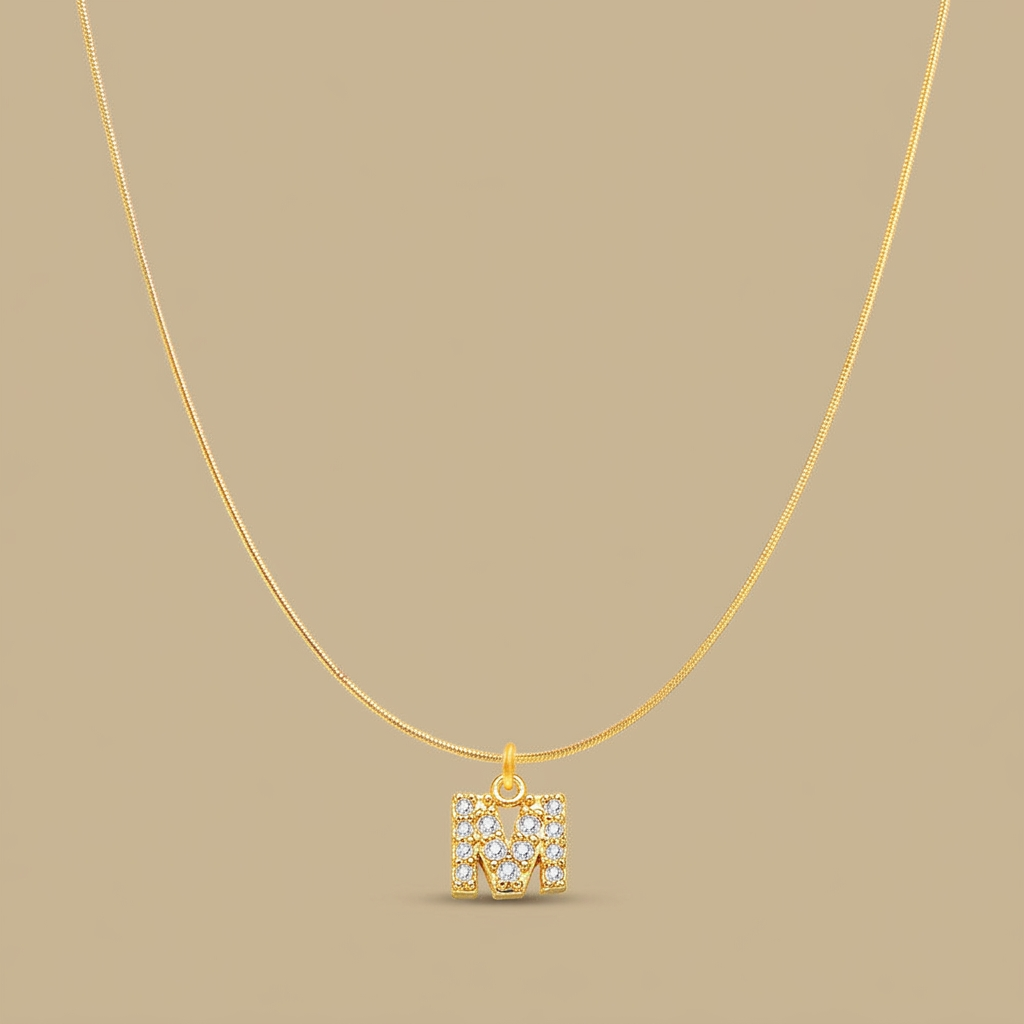 Necklace with Snake Chain Pendant