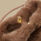 Tote Bag with Plush Texture