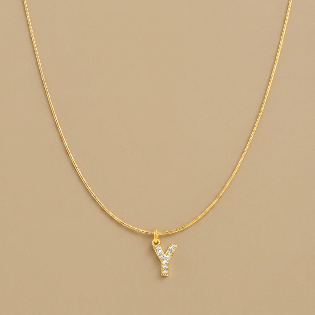 Necklace with Snake Chain Pendant
