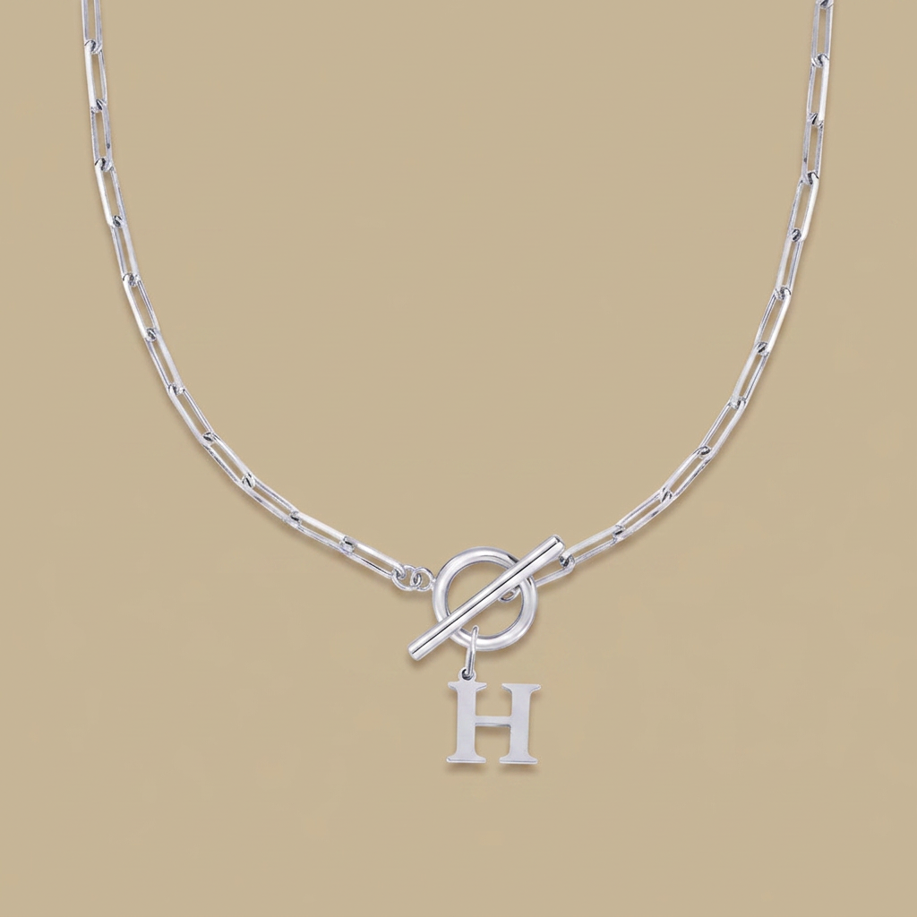 Necklace with Initial Pendant
