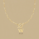 Necklace with Initial Pendant