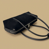 Shoulder Bag with Double Zipper