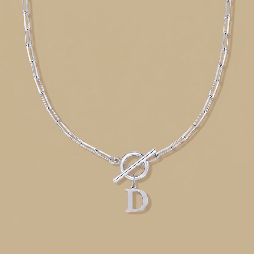 Necklace with Initial Pendant