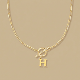 Necklace with Initial Pendant