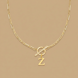 Necklace with Initial Pendant