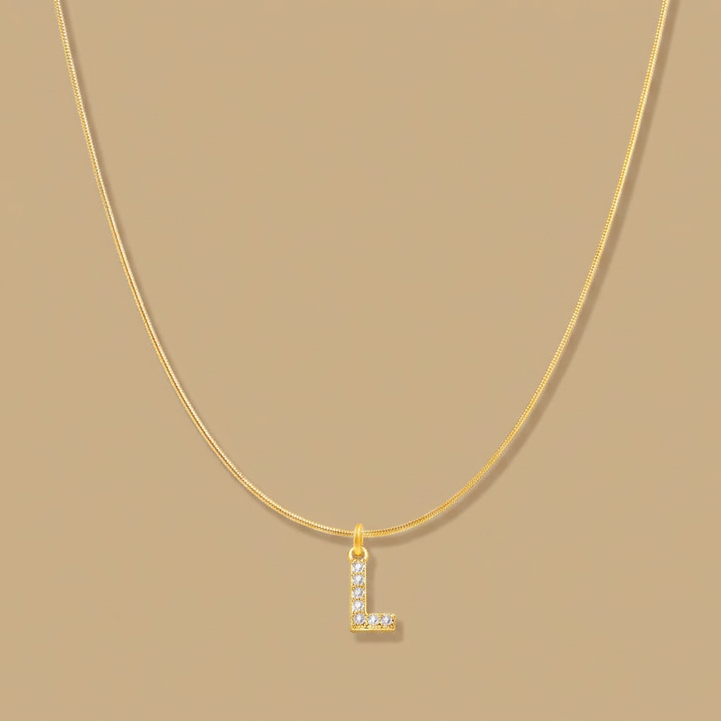 Necklace with Snake Chain Pendant