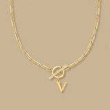 Necklace with Initial Pendant