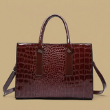Tote Bag Croc Embossed Finish