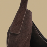 Hobo Bag with Suede Finish