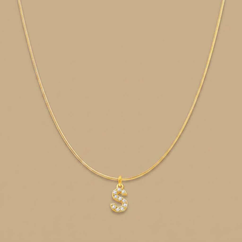 Necklace with Snake Chain Pendant