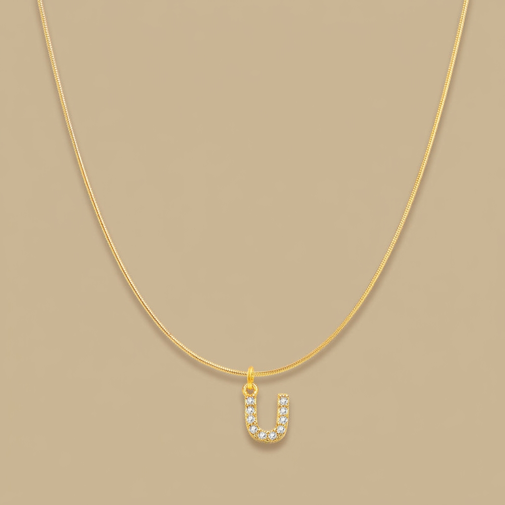 Necklace with Snake Chain Pendant