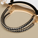 Shoulder Bag with Braided Handles