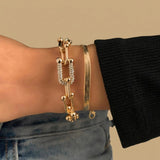 Bracelet Set with Chain Lock