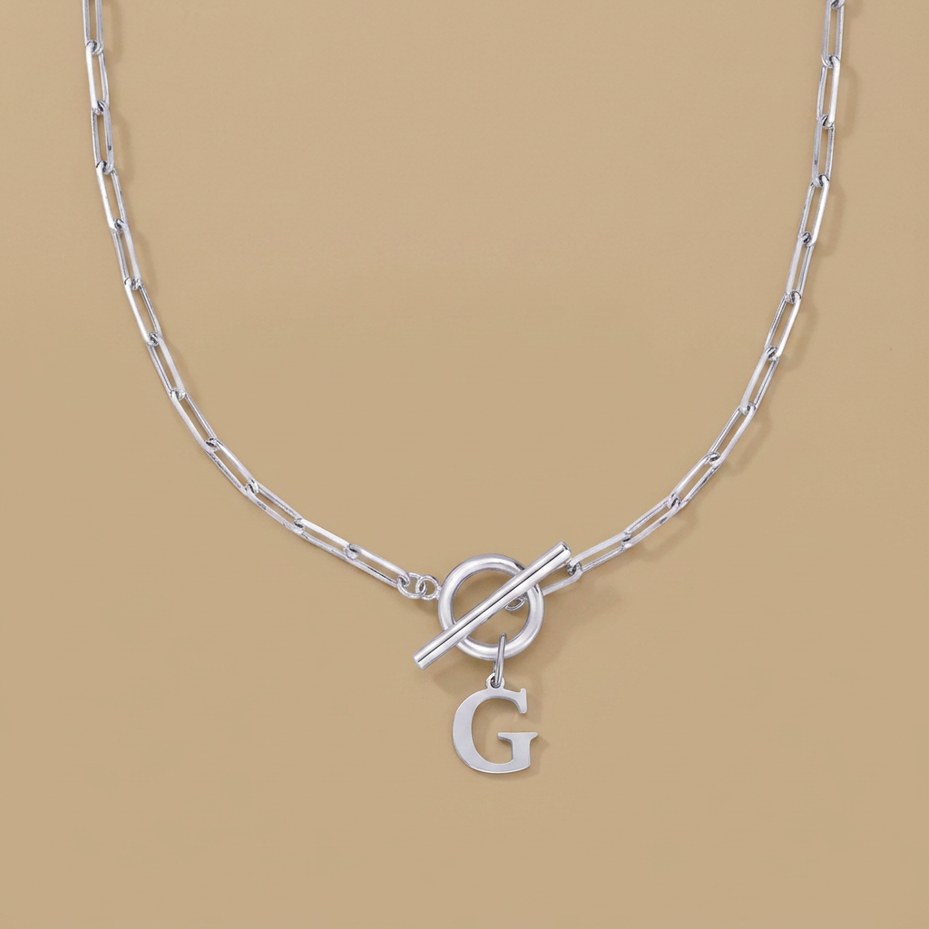 Necklace with Initial Pendant