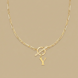 Necklace with Initial Pendant